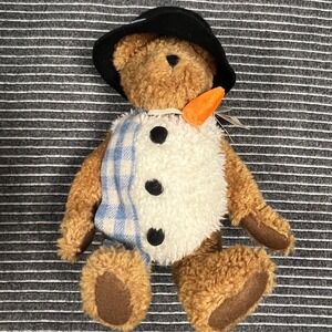 Boyds Bears Flakey Bearifrost Snowman Teddy Bear TJ Best Dressed 917380‎ NWT